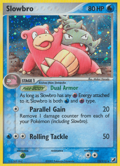 Carta Slowbro 13/115 do set Unseen Forces — Pokémon TCG | Bynx