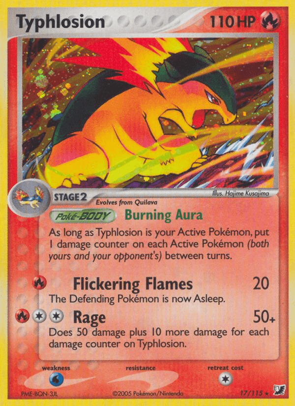 Carta Typhlosion 17/115 do set Unseen Forces — Pokémon TCG | Bynx