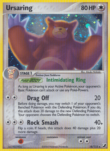 Carta Ursaring 18/115 do set Unseen Forces — Pokémon TCG | Bynx