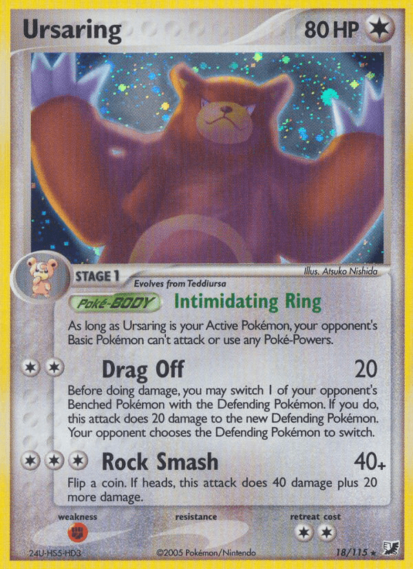 Carta Ursaring 18/115 do set Unseen Forces — Pokémon TCG | Bynx