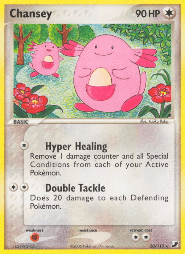 Carta Chansey 20/115 do set Unseen Forces — Pokémon TCG | Bynx