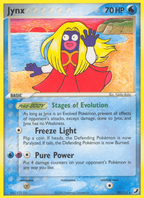 Carta Jynx 28/115 do set Unseen Forces — Pokémon TCG | Bynx