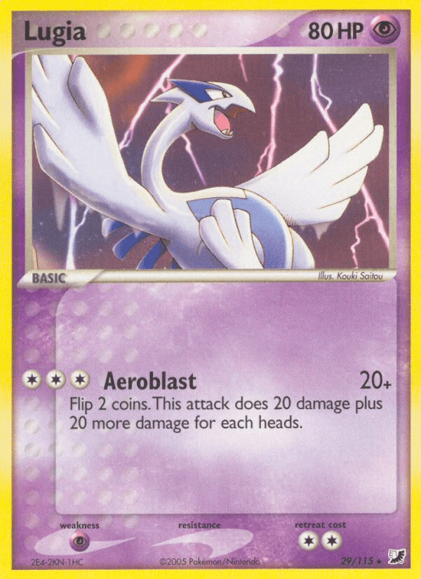Carta Lugia 29/115 do set Unseen Forces — Pokémon TCG | Bynx