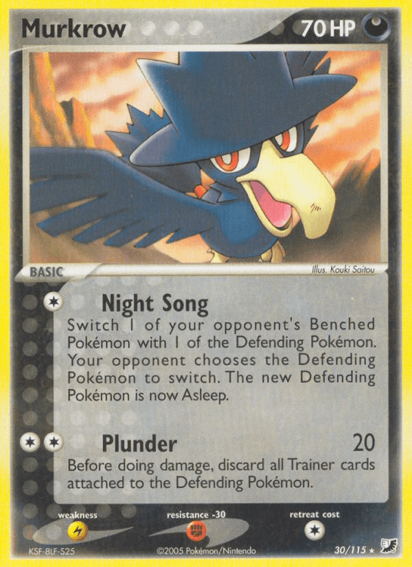 Carta Murkrow 30/115 do set Unseen Forces — Pokémon TCG | Bynx