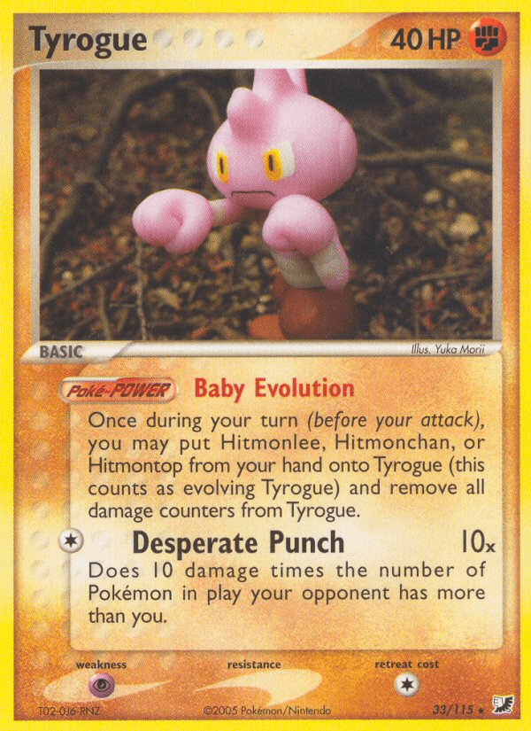 Carta Tyrogue 33/115 do set Unseen Forces — Pokémon TCG | Bynx