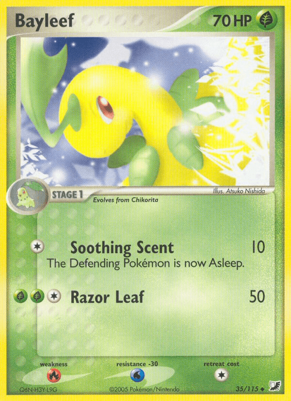 Carta Bayleef 35/115 do set Unseen Forces — Pokémon TCG | Bynx