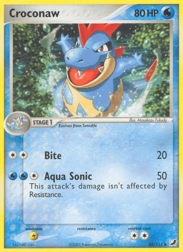 Carta Croconaw 38/115 do set Unseen Forces — Pokémon TCG | Bynx