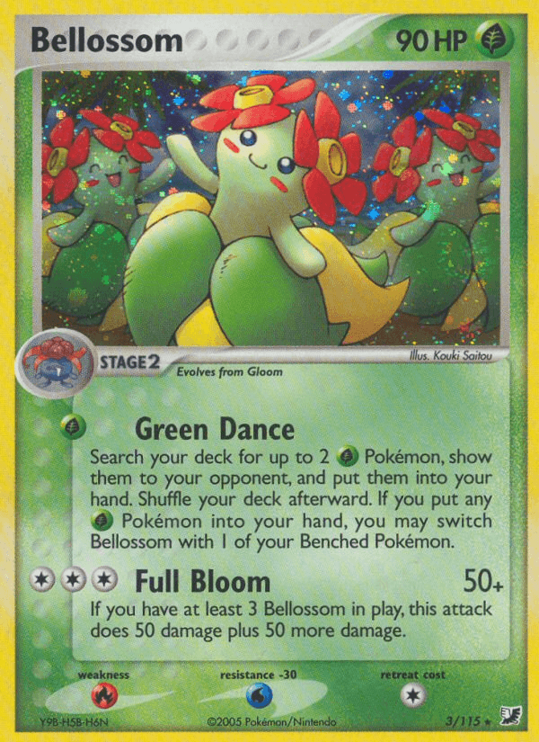 Carta Bellossom 3/115 do set Unseen Forces — Pokémon TCG | Bynx