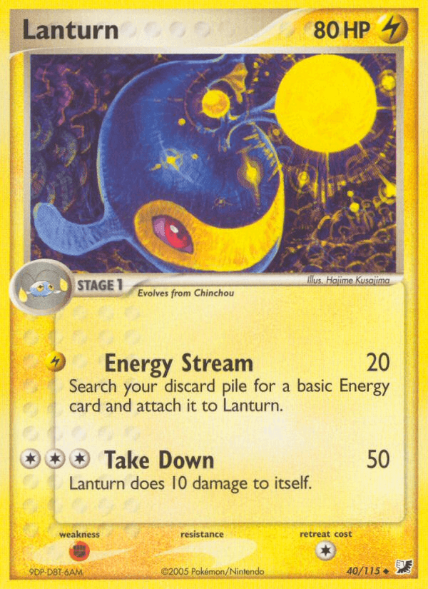 Carta Lanturn 40/115 do set Unseen Forces — Pokémon TCG | Bynx
