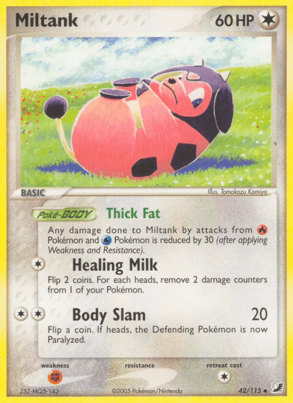 Carta Miltank 42/115 do set Unseen Forces — Pokémon TCG | Bynx