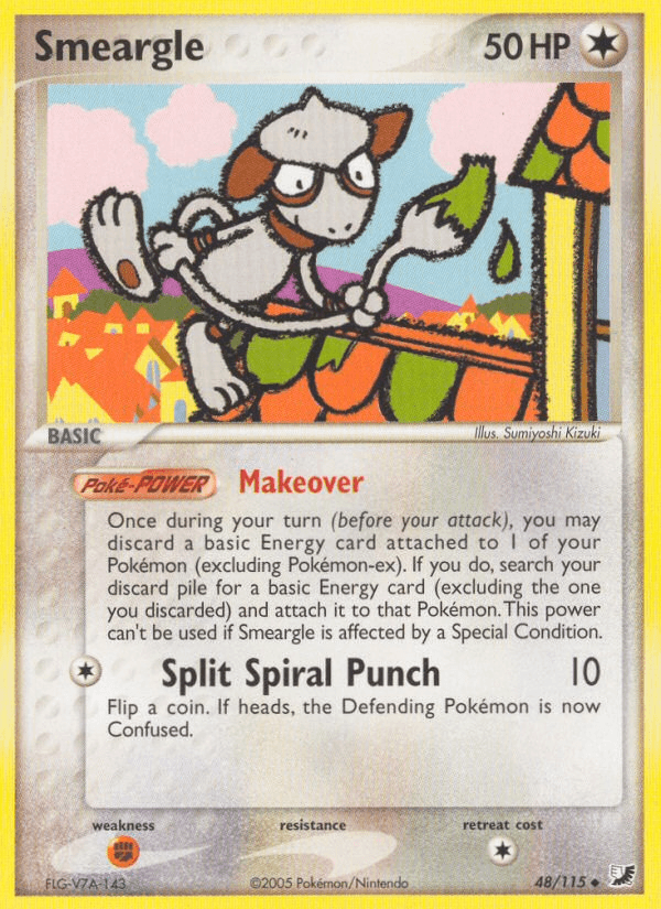 Carta Smeargle 48/115 do set Unseen Forces — Pokémon TCG | Bynx