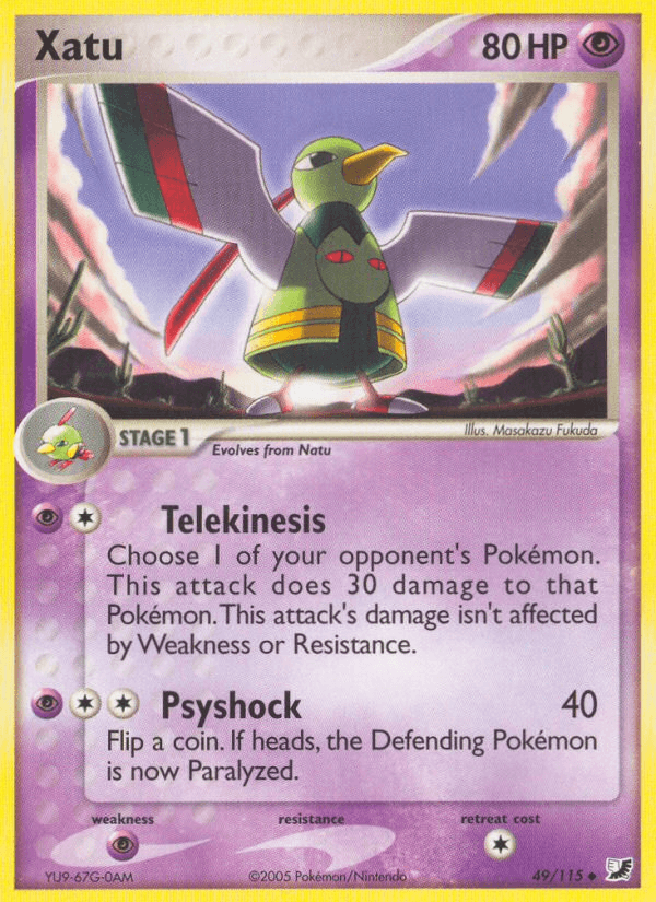 Carta Xatu 49/115 do set Unseen Forces — Pokémon TCG | Bynx