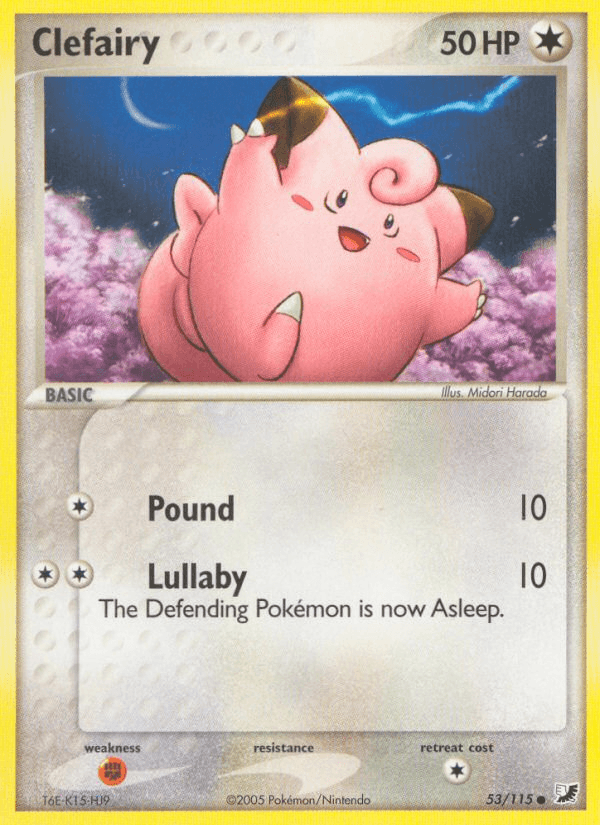 Carta Clefairy 53/115 do set Unseen Forces — Pokémon TCG | Bynx