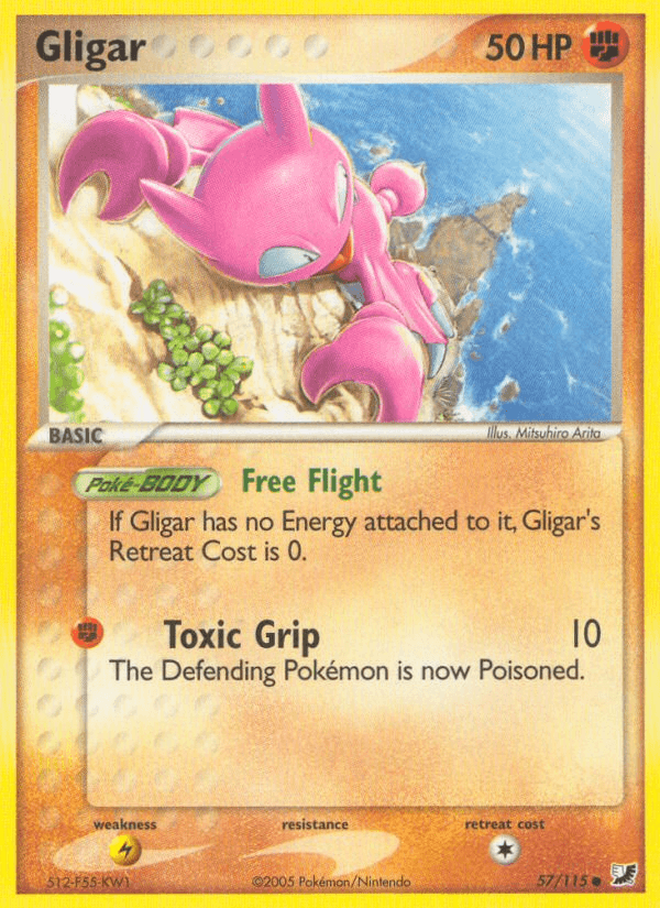 Carta Gligar 57/115 do set Unseen Forces — Pokémon TCG | Bynx