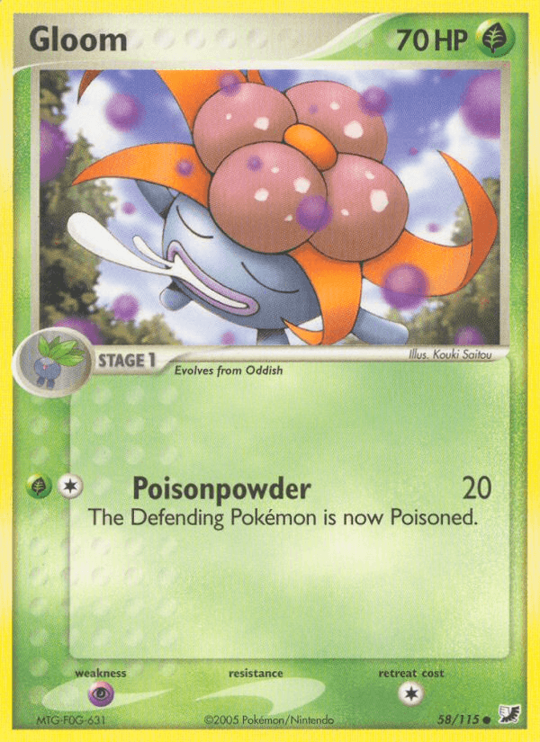 Carta Gloom 58/115 do set Unseen Forces — Pokémon TCG | Bynx