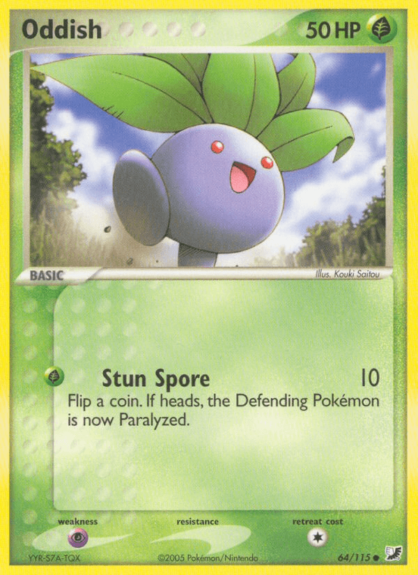 Carta Oddish 64/115 do set Unseen Forces — Pokémon TCG | Bynx