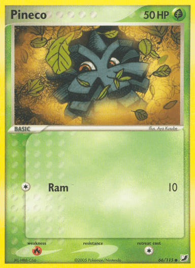 Carta Pineco 66/115 do set Unseen Forces — Pokémon TCG | Bynx