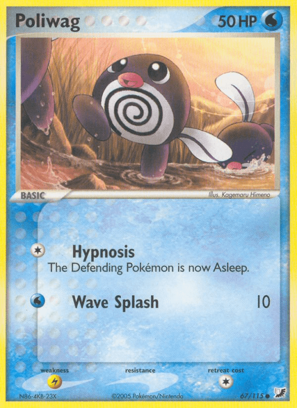 Carta Poliwag 67/115 do set Unseen Forces — Pokémon TCG | Bynx