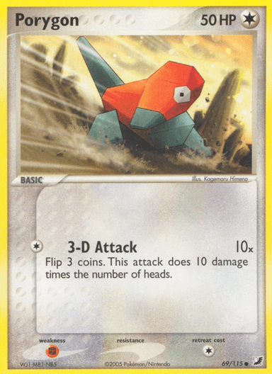 Carta Porygon 69/115 do set Unseen Forces — Pokémon TCG | Bynx