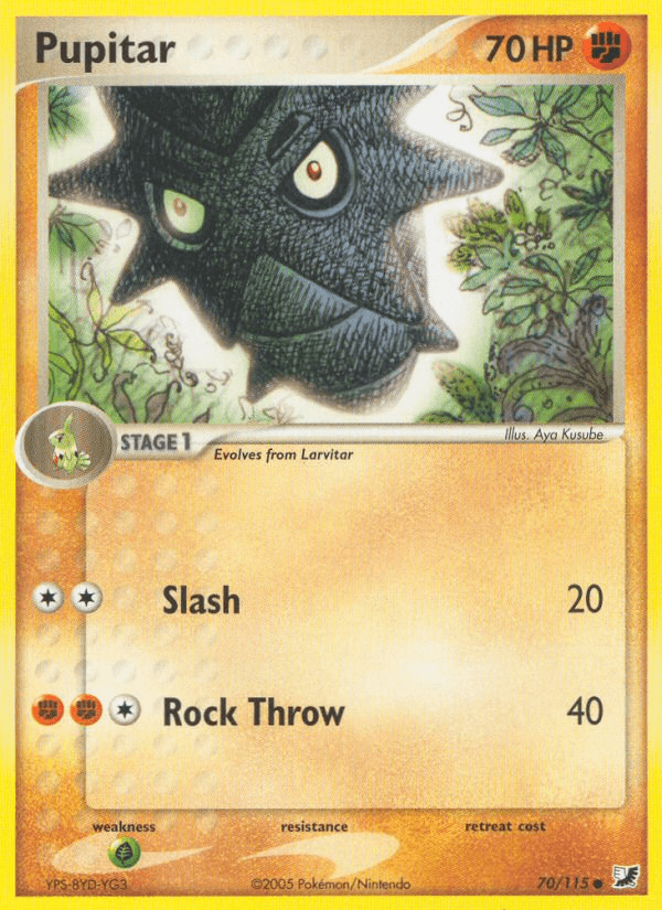 Carta Pupitar 70/115 do set Unseen Forces — Pokémon TCG | Bynx