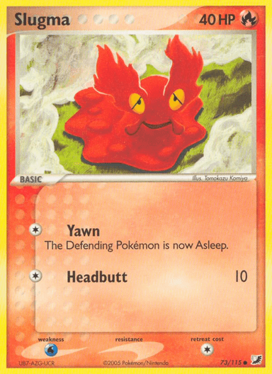 Carta Slugma 73/115 do set Unseen Forces — Pokémon TCG | Bynx