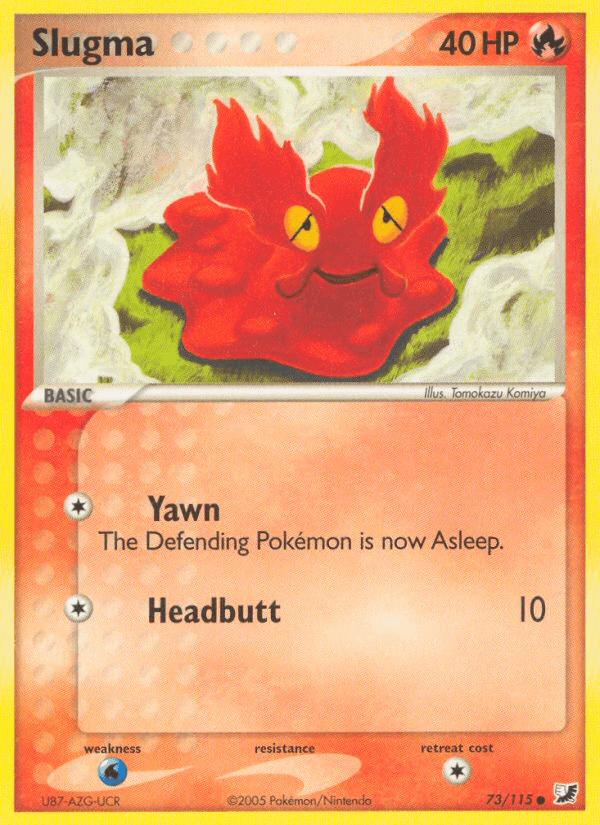 Carta Slugma 73/115 do set Unseen Forces — Pokémon TCG | Bynx
