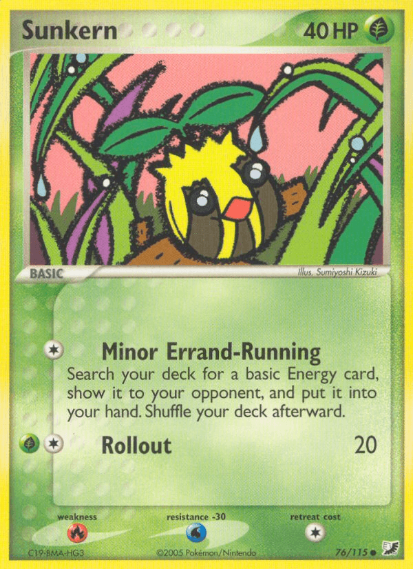 Carta Sunkern 76/115 do set Unseen Forces — Pokémon TCG | Bynx