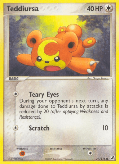 Carta Teddiursa 77/115 do set Unseen Forces — Pokémon TCG | Bynx