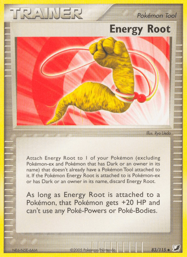 Carta Energy Root 83/115 do set Unseen Forces — Pokémon TCG | Bynx