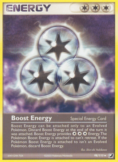 Carta Boost Energy 98/115 do set Unseen Forces — Pokémon TCG | Bynx