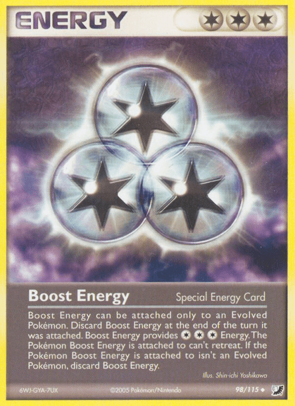 Carta Boost Energy 98/115 do set Unseen Forces — Pokémon TCG | Bynx