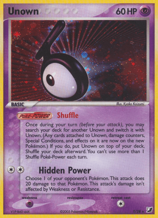 Carta Unown T/115 do set Unseen Forces — Pokémon TCG | Bynx