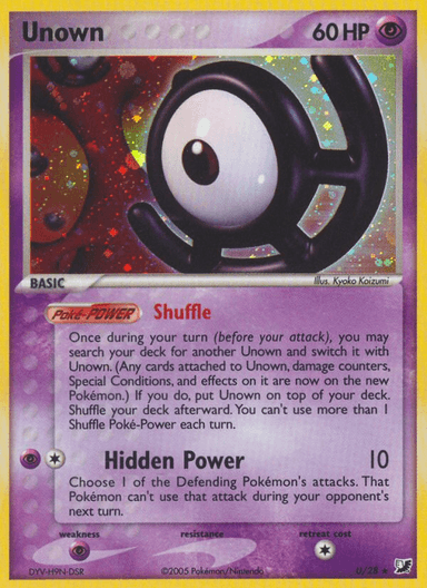Carta Unown U/115 do set Unseen Forces — Pokémon TCG | Bynx