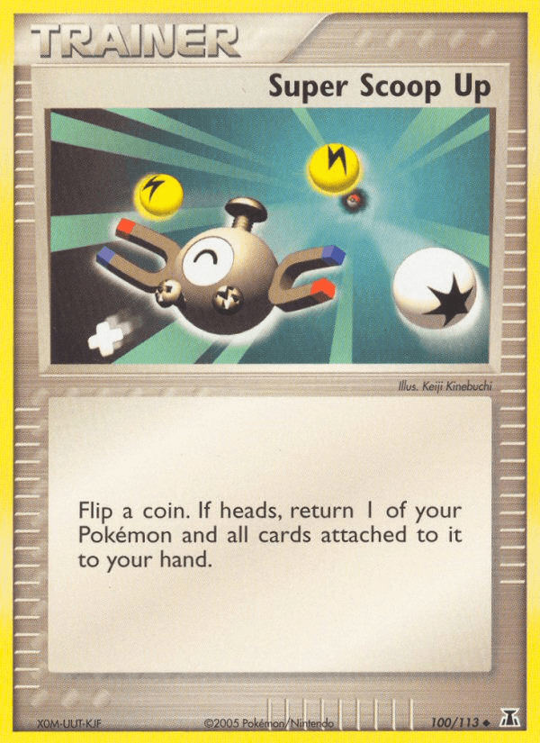 Carta Super Scoop Up 100/113 do set Delta Species — Pokémon TCG | Bynx