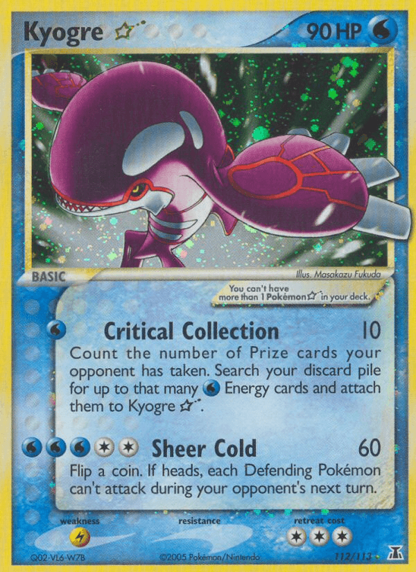 Carta Kyogre ★ 112/113 do set Delta Species — Pokémon TCG | Bynx