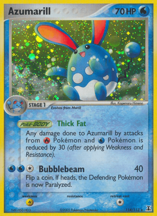 Carta Azumarill 114/113 do set Delta Species — Pokémon TCG | Bynx