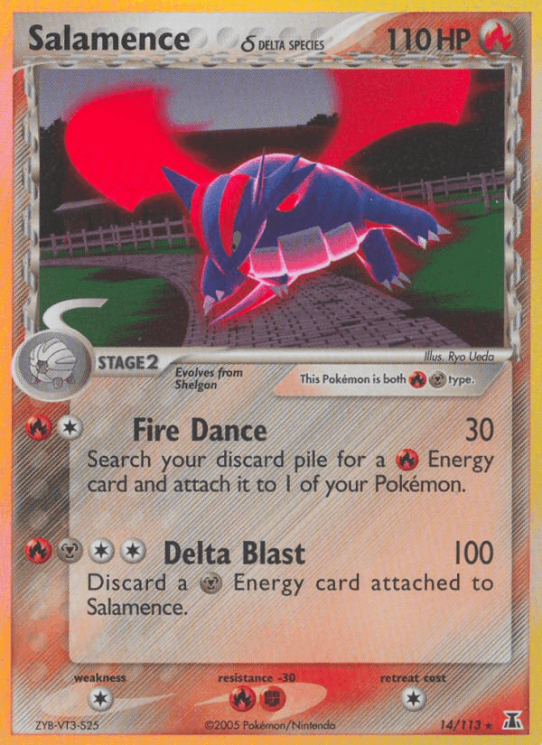 Carta Salamence δ 14/113 do set Delta Species — Pokémon TCG | Bynx