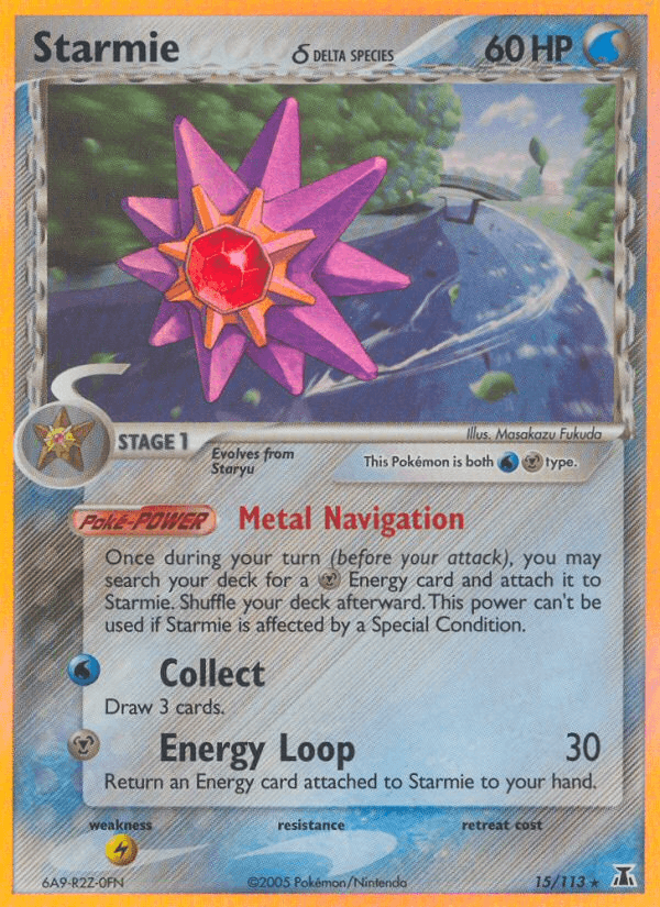 Carta Starmie δ 15/113 do set Delta Species — Pokémon TCG | Bynx