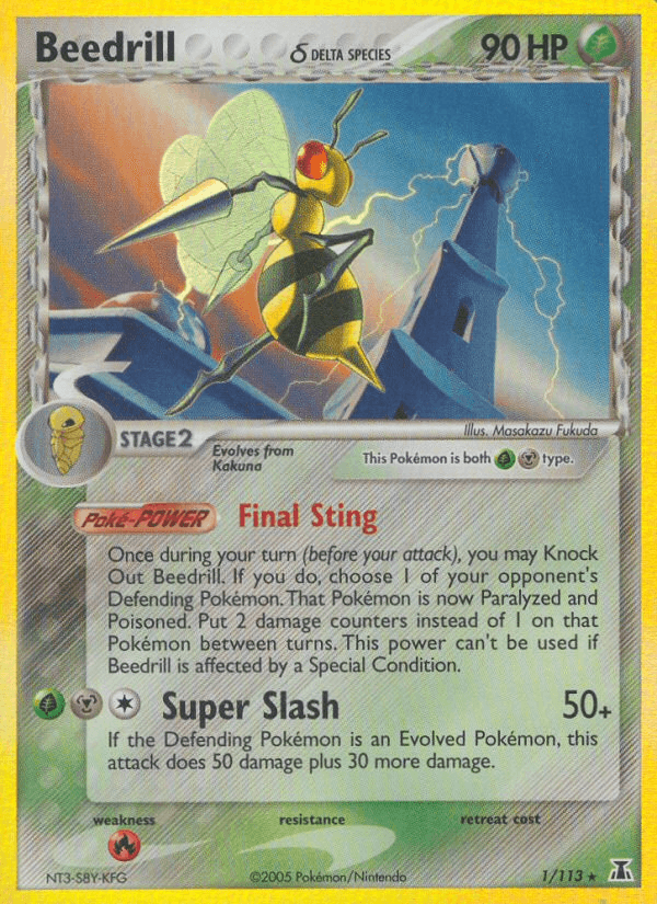 Carta Beedrill δ 1/113 do set Delta Species — Pokémon TCG | Bynx