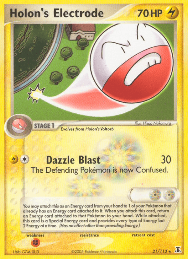 Carta Holon's Electrode 21/113 do set Delta Species — Pokémon TCG | Bynx