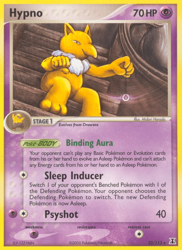 Carta Hypno 23/113 do set Delta Species — Pokémon TCG | Bynx