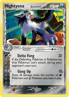 Mightyena δ 24/113 — Delta Species