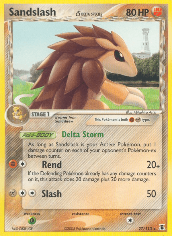 Carta Sandslash δ 27/113 do set Delta Species — Pokémon TCG | Bynx