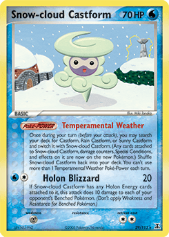 Snow-cloud Castform 29 — Delta Species