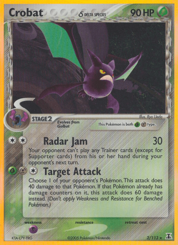 Carta Crobat δ 2/113 do set Delta Species — Pokémon TCG | Bynx