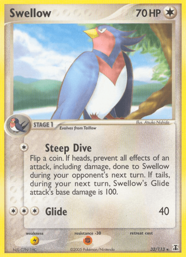 Carta Swellow 32/113 do set Delta Species — Pokémon TCG | Bynx
