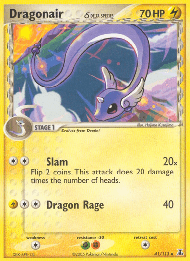 Carta Dragonair δ 41/113 do set Delta Species — Pokémon TCG | Bynx