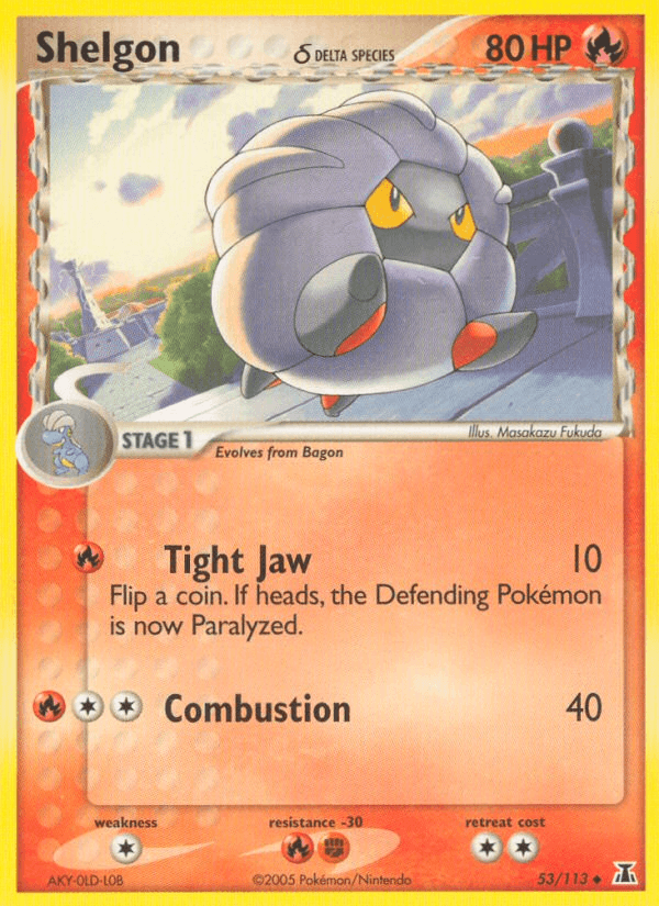 Carta Shelgon δ 53/113 do set Delta Species — Pokémon TCG | Bynx