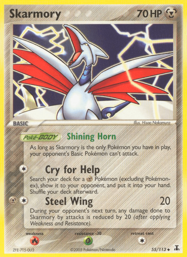 Carta Skarmory 55/113 do set Delta Species — Pokémon TCG | Bynx