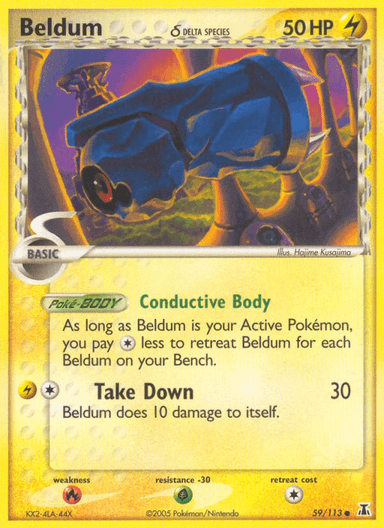 Carta Beldum δ 59/113 do set Delta Species — Pokémon TCG | Bynx